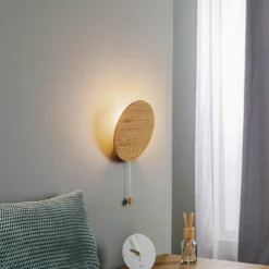 Aplique de pared Minimal de madera de roble