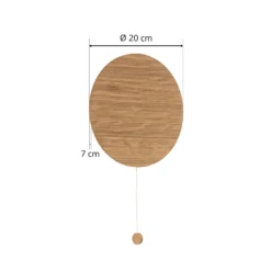 Aplique de pared Minimal de madera de roble