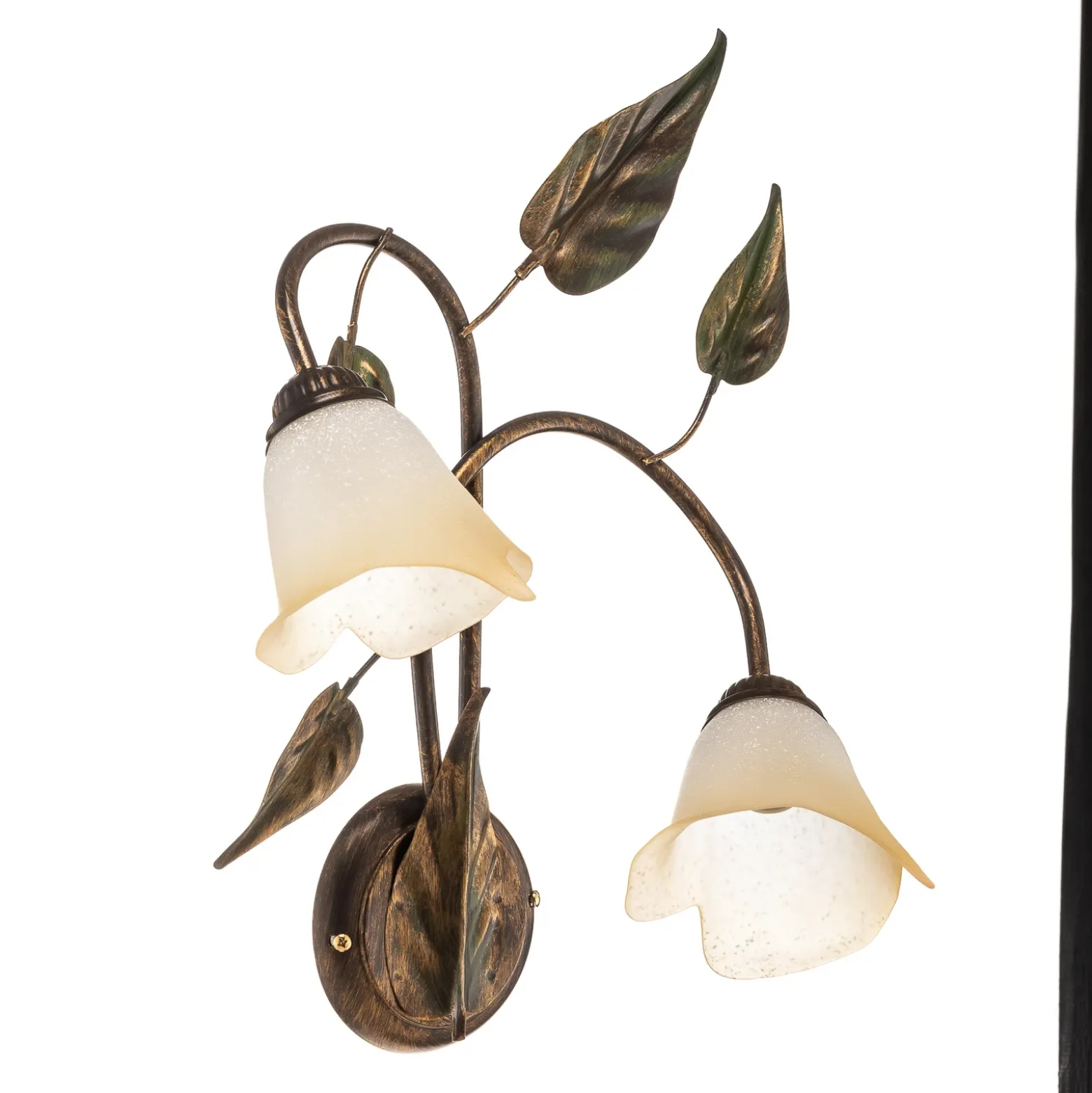 Aplique de pared Miranda 2 luces, bronce