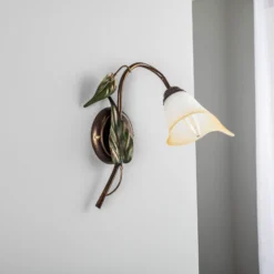 Aplique de pared Miranda 1 luz, bronce