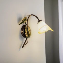 Aplique de pared Miranda 1 luz, bronce