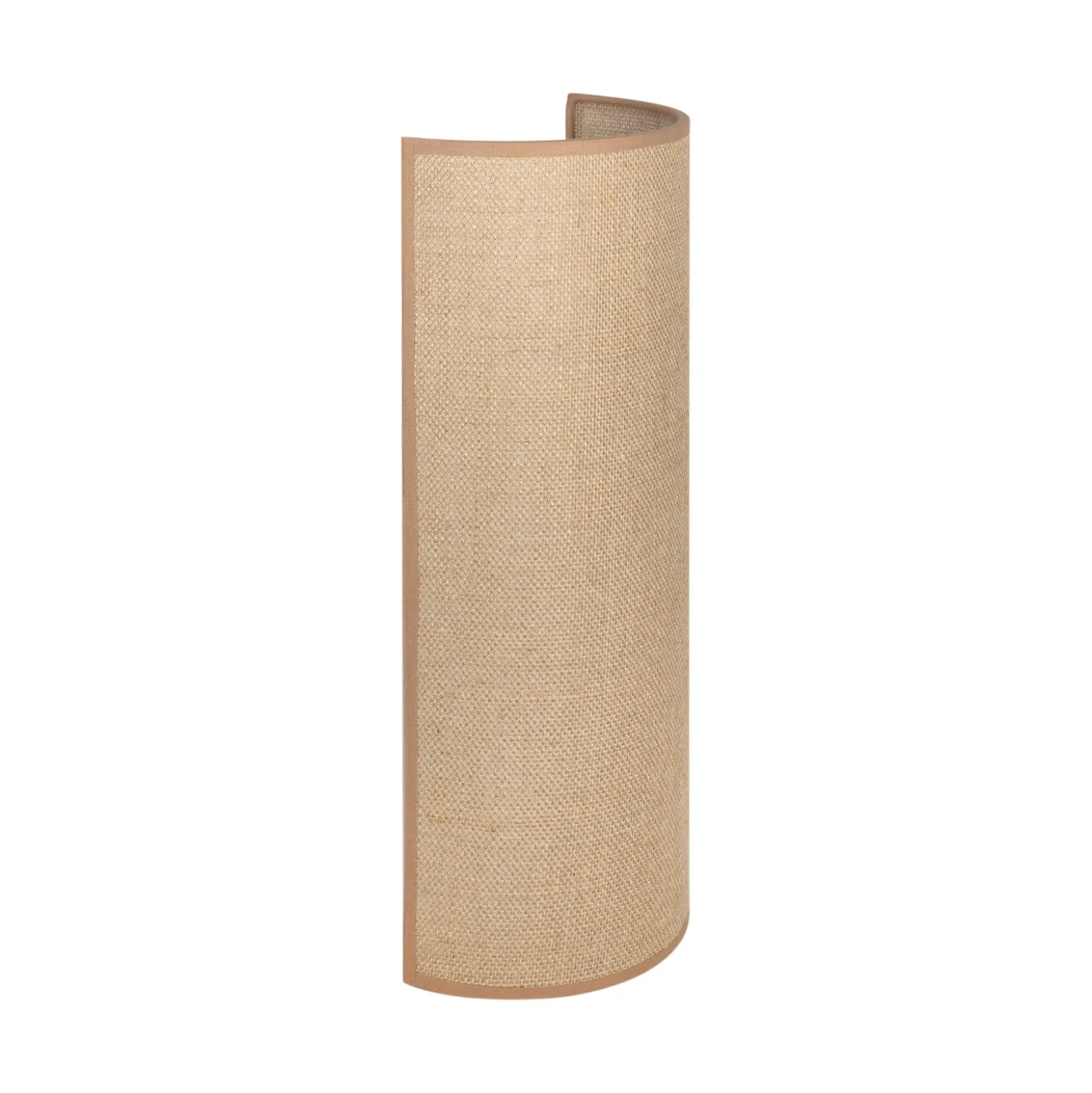 Aplique de pared «Nature», yute, altura 40 cm, tejido, luz hacia arriba/hacia