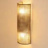 Aplique de pared «Nature», yute, altura 40 cm, tejido, luz hacia arriba/hacia