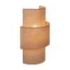 Aplique de pared «Nature», yute, altura 41 cm, tejido, luz hacia arriba/hacia
