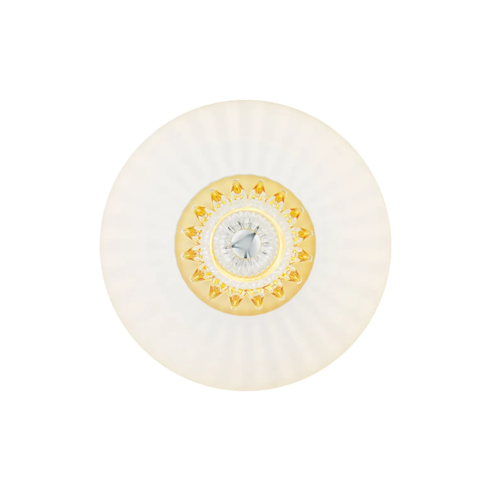 Aplique de pared New Wave Optic XL, blanco opalino, Eyeball, con enchufe
