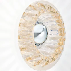 Aplique de pared New Wave Optic XL, blanco opalino, Eyeball, con enchufe