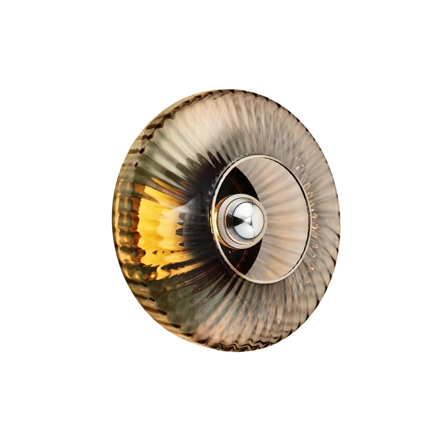 Aplique de pared New Wave Optic XL, gris humo, Eyeball, enchufe
