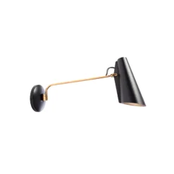 Aplique de pared Northern Birdy Swing, negro/latón