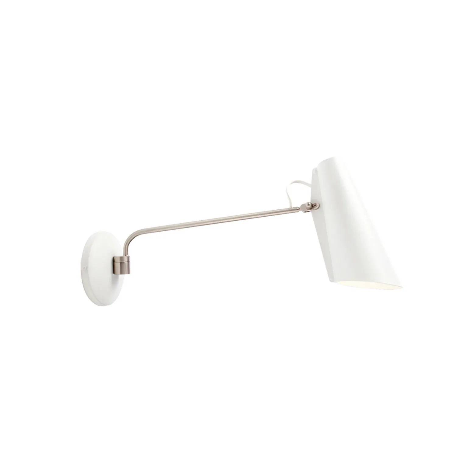 Aplique de pared Northern Birdy Swing, blanco/acero
