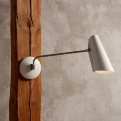 Aplique de pared Northern Birdy Swing, blanco/acero