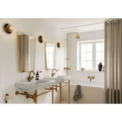 Aplique de pared Nuura Liila 1 Medium, negro/transparente, IP44, G9