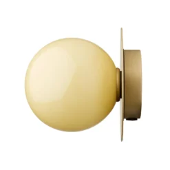 Aplique de pared Nuura Liila 1 Medium, dorado/amarillo miel, IP44, G9