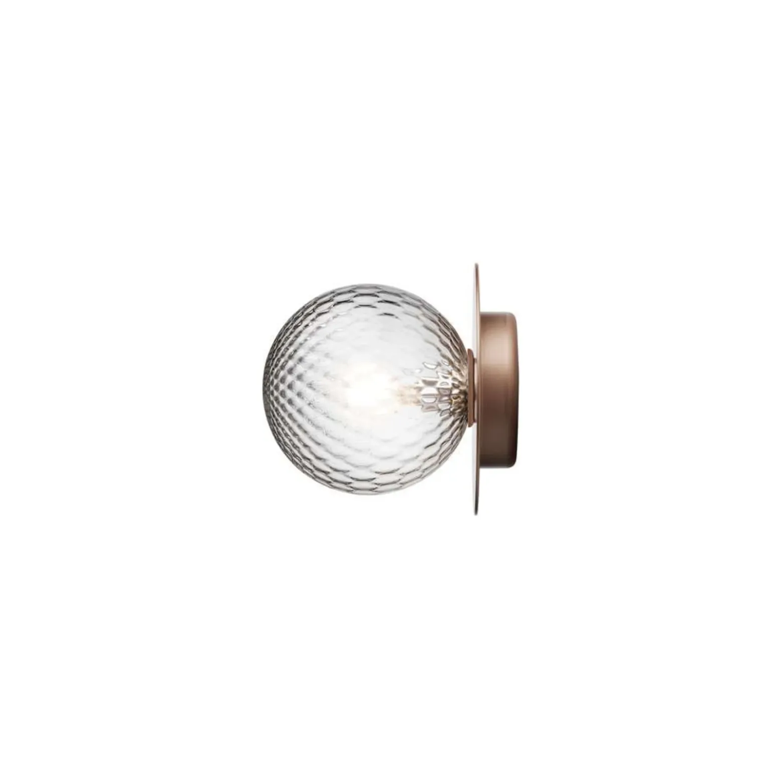 Aplique de pared Nuura Liila 1 Medium, bronce/transparente, IP44, G9