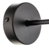 Aplique de pared Ognis K1 con pantalla esférica, negro/dorado