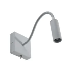 Aplique de pared Ojos, blanco, lámpara de lectura, ajustable, 33 cm, G9