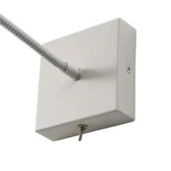 Aplique de pared Ojos, color crema, lámpara de lectura, ajustable, 33 cm, G9