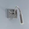 Aplique de pared Ojos, cromo, lámpara de lectura, ajustable, 33 cm, G9