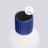 Aplique de pared ORBI, azul ultramar, vidrio/metal, Ø 12 cm, IP44, G9