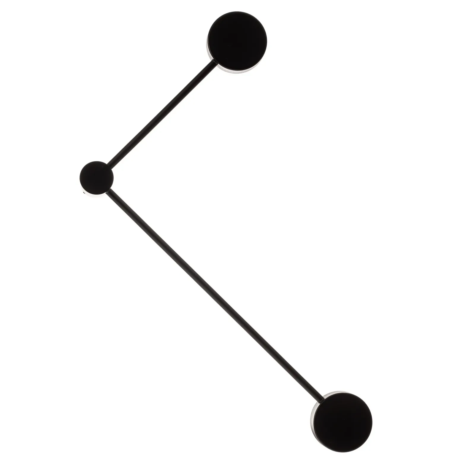 Aplique de pared Orbit II 20/40, negro, 2 luces
