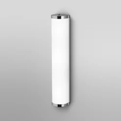 Aplique de pared OSRAM BATHROOM, cromada, longitud 46 cm, metal/vidrio, IP44