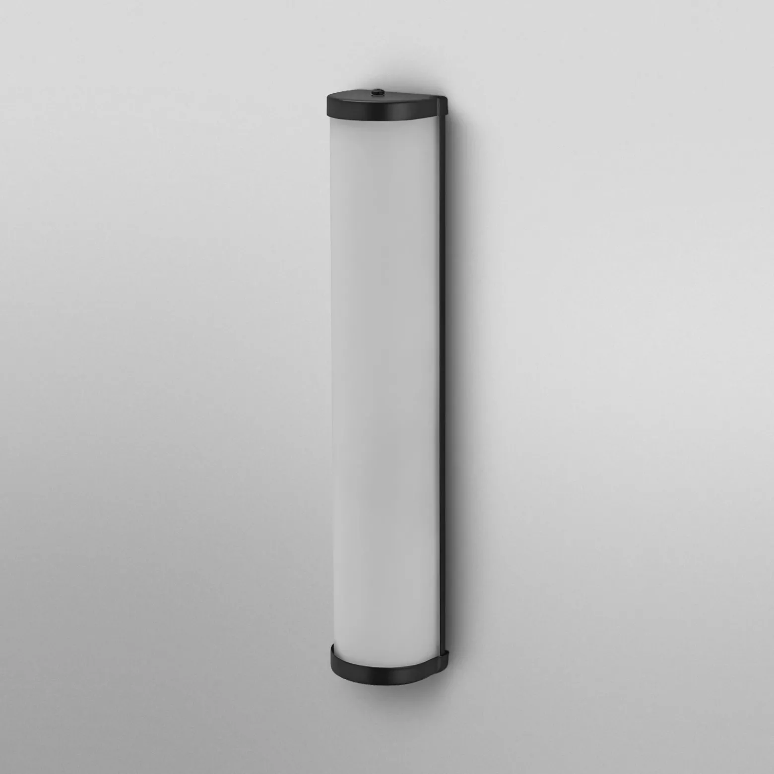 Aplique de pared OSRAM BATHROOM negro, 46 cm de largo, metal/vidrio, IP44