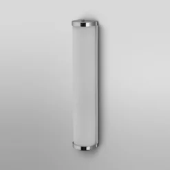 Aplique de pared OSRAM BATHROOM, cromada, longitud 46 cm, metal/vidrio, IP44