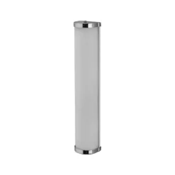 Aplique de pared OSRAM BATHROOM, cromada, longitud 46 cm, metal/vidrio, IP44