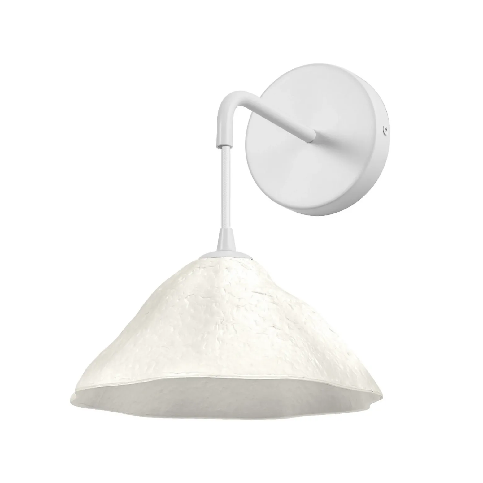 Aplique de pared OSRAM Decor Lotus Leaf, 1 luz, blanca, papel, E14