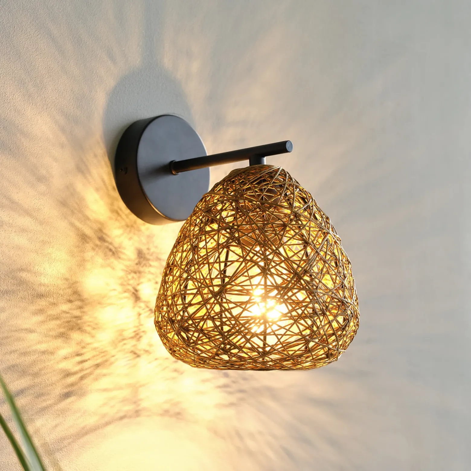 Aplique de pared OSRAM Decor Paper Drop, papel, beige, E27