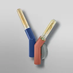 Aplique de pared OSRAM Decor Straw, 2 luces, multicolor, acero, E27