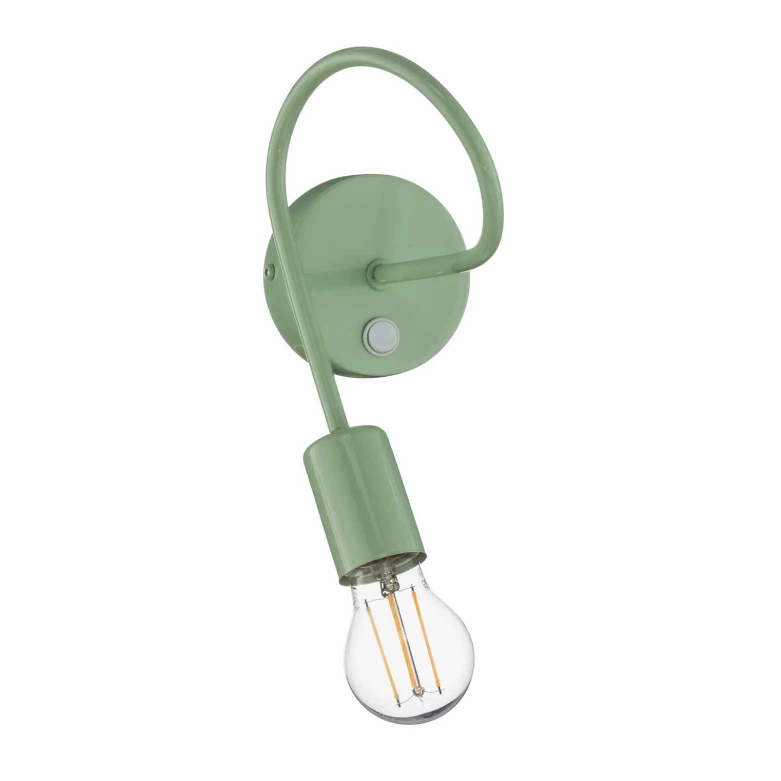 Aplique de pared Oxford, verde, metal, 1 luz, E27