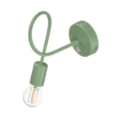 Aplique de pared Oxford, verde, metal, 1 luz, E27