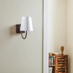 Aplique de pared Paro con pantalla textil