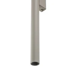 Aplique de pared Pastelo, beige, altura 20 cm, acero, 2 luces.