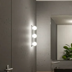 Aplique de pared Paulmann Gove IP44 G9 de 3 luces cromado