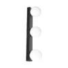 Aplique de pared Paulmann Gove IP44 G9 3 luces negro