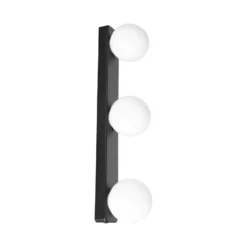 Aplique de pared Paulmann Gove IP44 G9 3 luces negro