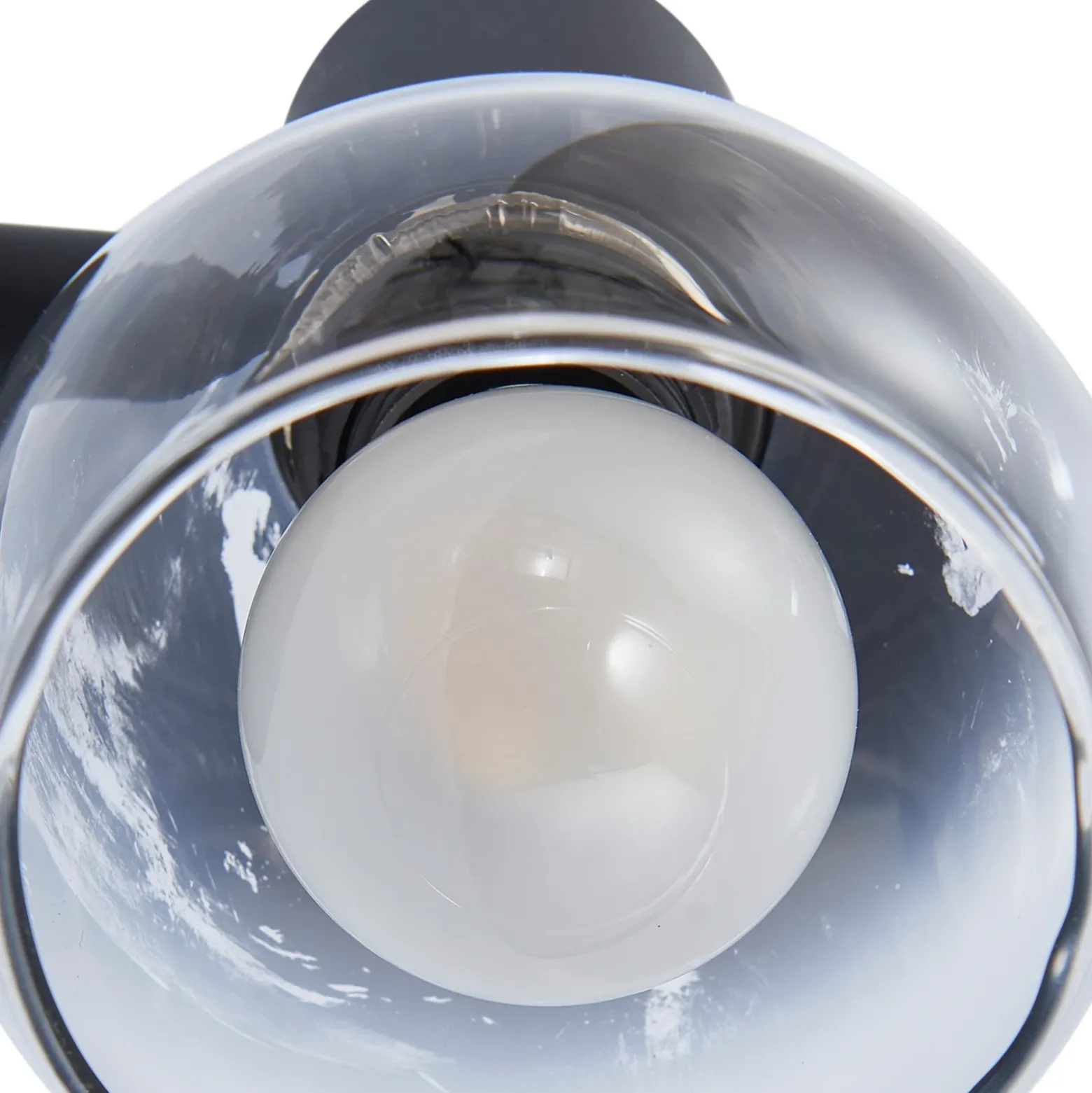 Aplique de pared Pendura de Lindby, Ø 9 cm, negro, cristal