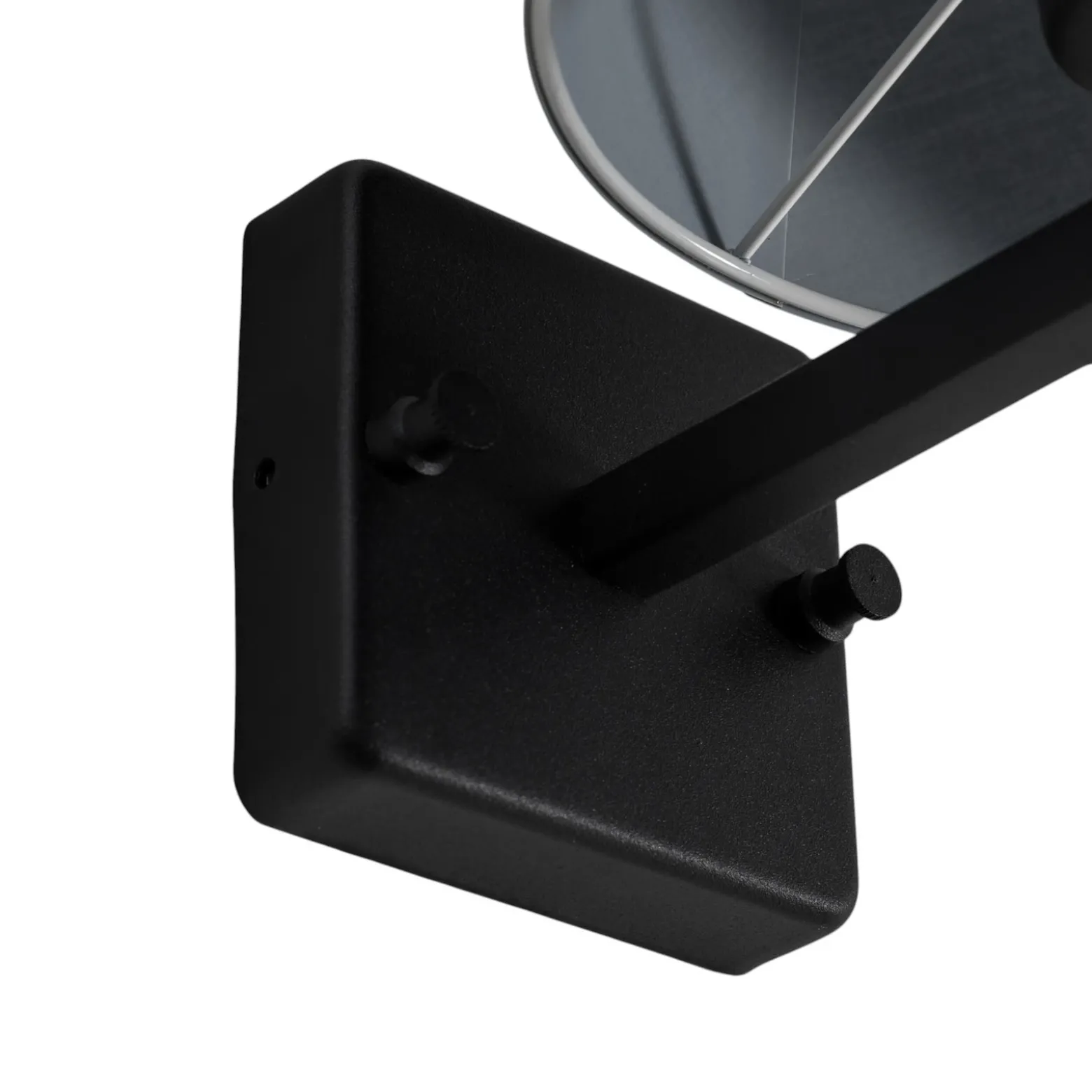 Aplique de pared perfil, negro, metal/tejido, altura 30 cm