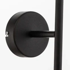 Aplique de pared Pure, 2 luces, negro, horizontal