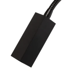 Aplique de pared Raisio, brazo flexible, negro