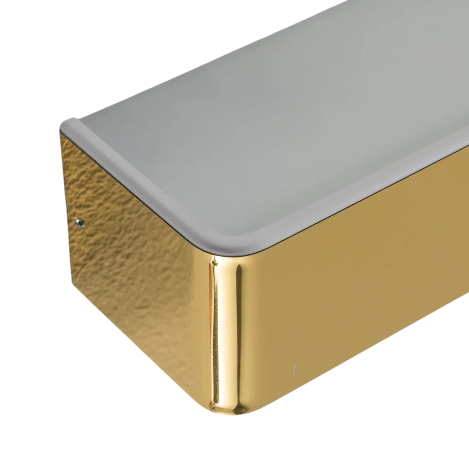 Aplique de pared Rauma, latón, 20 cm de ancho