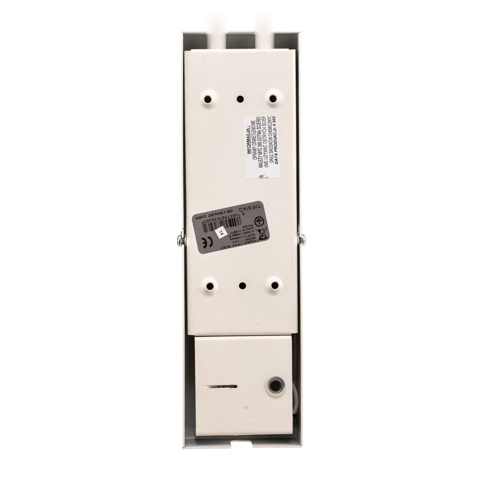 Aplique de pared 814, regulable, 2 luces, blanco