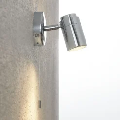 Aplique de pared Remilan de Lindby, cromo