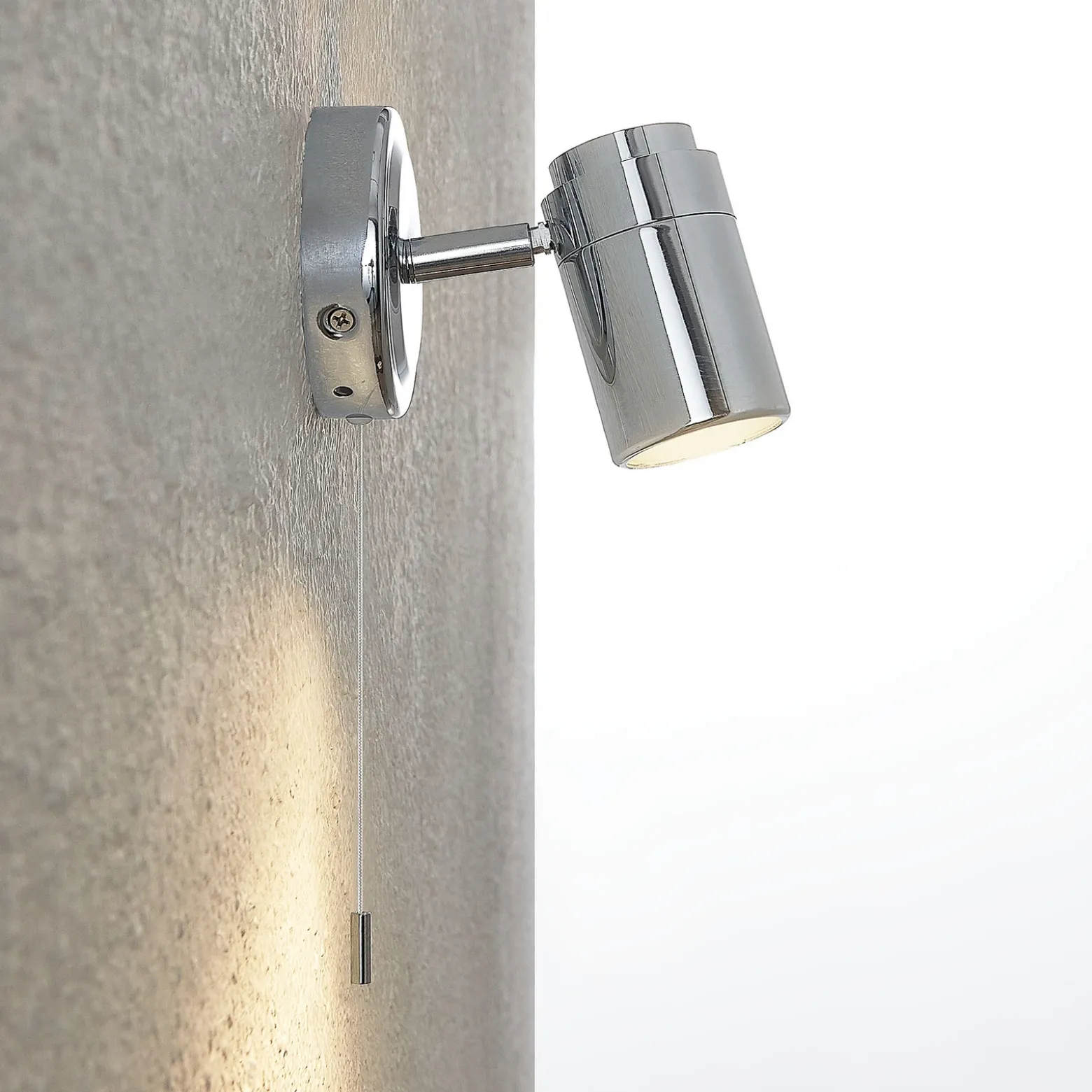 Aplique de pared Remilan de Lindby, cromo