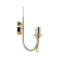 Aplique de pared retro, 2 luces, dorado