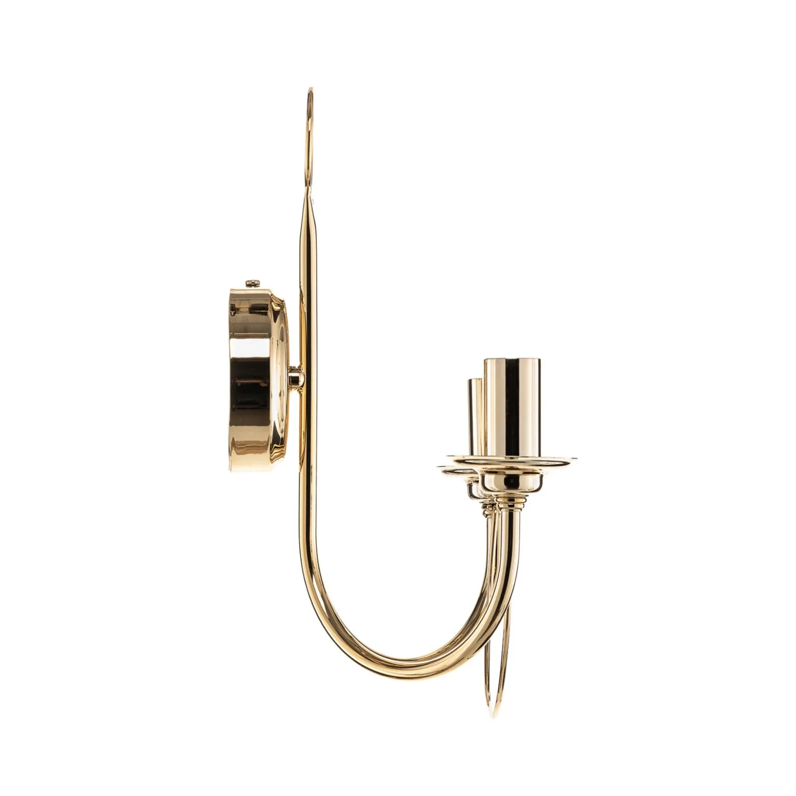 Aplique de pared retro, 2 luces, dorado