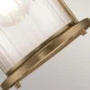 Aplique de pared Riggs IP44, latón envejecido, 1 luz
