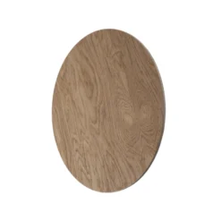 Aplique de pared Rito de Envostar, madera clara, Ø 30 cm