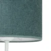 Aplique de pared Roller, cordón menta, blanco, con brazo de lectura